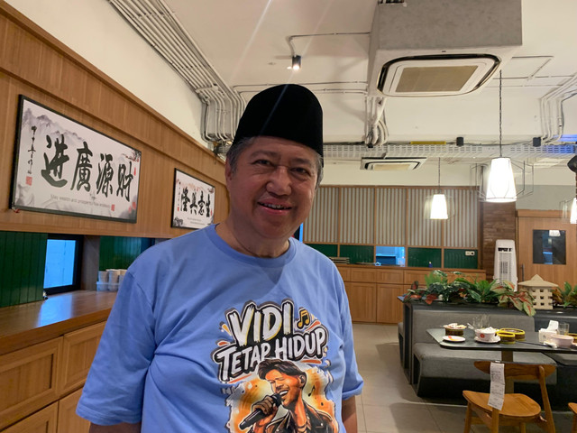 Harry Kiss, ayah Vidi Aldiano, ditemui di Veteran, Jakarta Selatan, Senin (6/4/2026). Foto: Vincentius Mario/kumparan