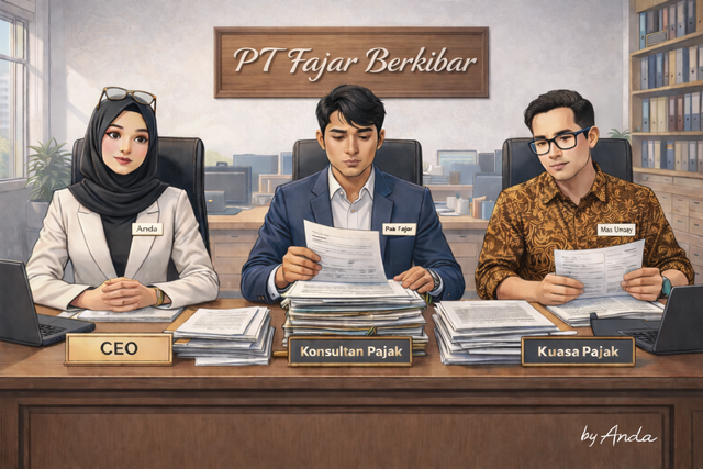 Kerangka Hukum Perwakilan Wajib Pajak Badan. Sumber: Anda