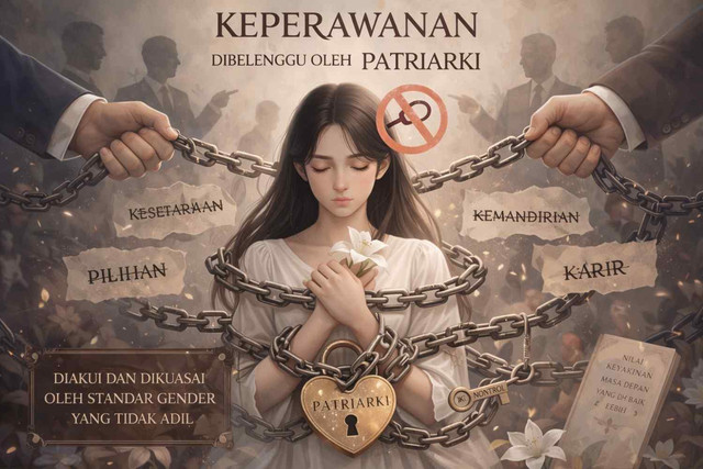 Ilustrasi keperawanan dikontrol oleh patriarki. Foto: Dok. ChatGPT