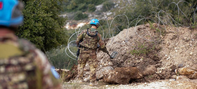 Pasukan perdamaian UNIFIL sedang bertugas di Lebanon Selatan. Foto: Dok UNIFIL