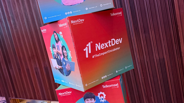 Telkomsel menggelar NextDev Summit 2026, acara puncak dari program NextDev ke-11, di Jakarta pada Kamis (9/4). Foto: Muhammad Fikrie/kumparan