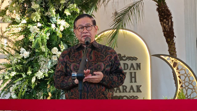 Gubernur Pramono Anung usai acara Intimate Dialogue: Kota Tua Update di Balairung, Balaikota DKI Jakarta (9/4/2026). Foto: Kevin Daniel/kumparan
