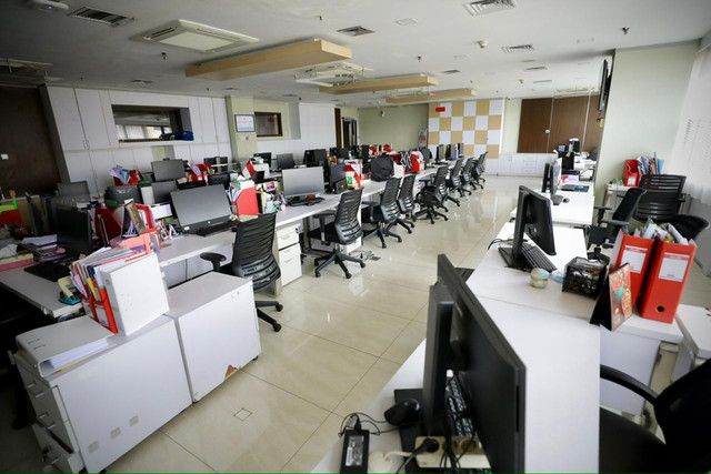 Suasana kantor Kemensos saat pemberlakuan sistem kerja fleksibel atau Work From Home (WFH) pada Jumat (10/4/2026). Foto: Kemensos RI