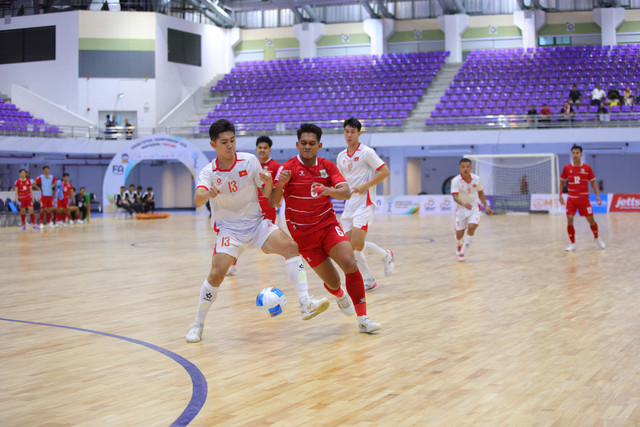 Pertandingan Timnas Futsal Indonesia melawan Vietnam dalam pertandingan ASEAN Futsal Championship 2026 di Thailand, Jumat (10/4/2026). Foto: Dok. FFI