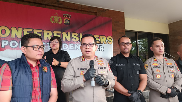 Kapolresta Denpasar Kombes Leonardo D. Simatupang di Halaman Polresta Denpasar, Jumat (10/4/2026). Foto: Denita BR Matondang/kumparan