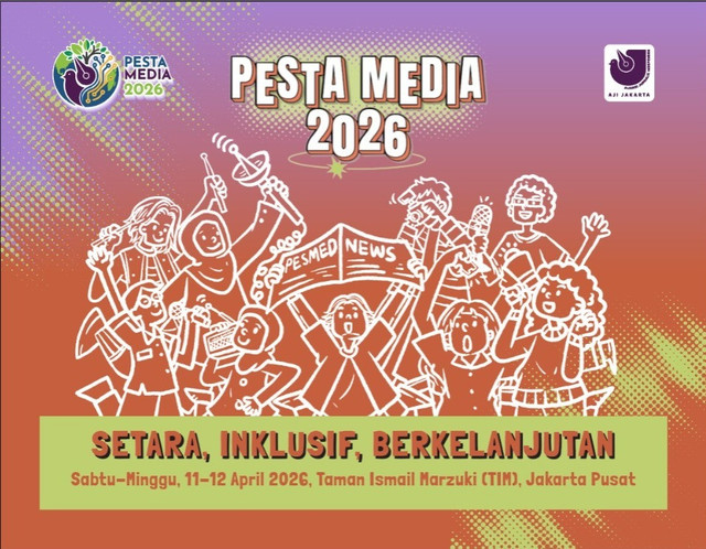 AJI Jakarta akan menggelar Pesta Media akhir pekan ini, 11-12 April 2026. Foto: Dok. AJI Jakarta
