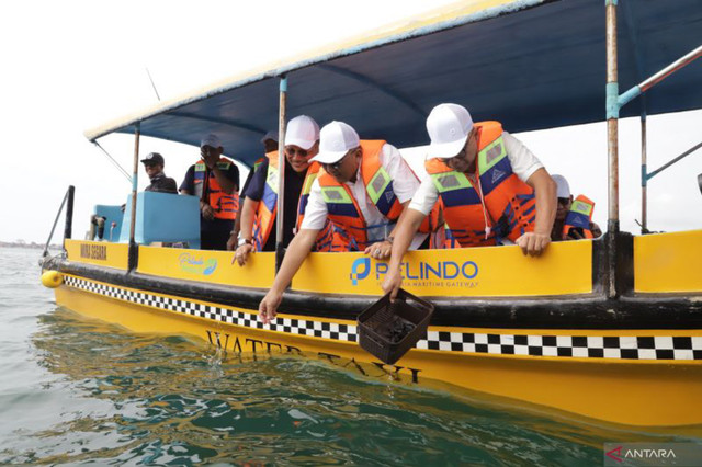 Pelindo Regional 3 Bali dan Nusa Tenggara melakukan uji coba taksi air untuk mendukung konektivitas alternatif melalui jalur laut di Denpasar, Bali, Jumat (25/7/2025) Foto: Pelindo Bali/HO via Antara