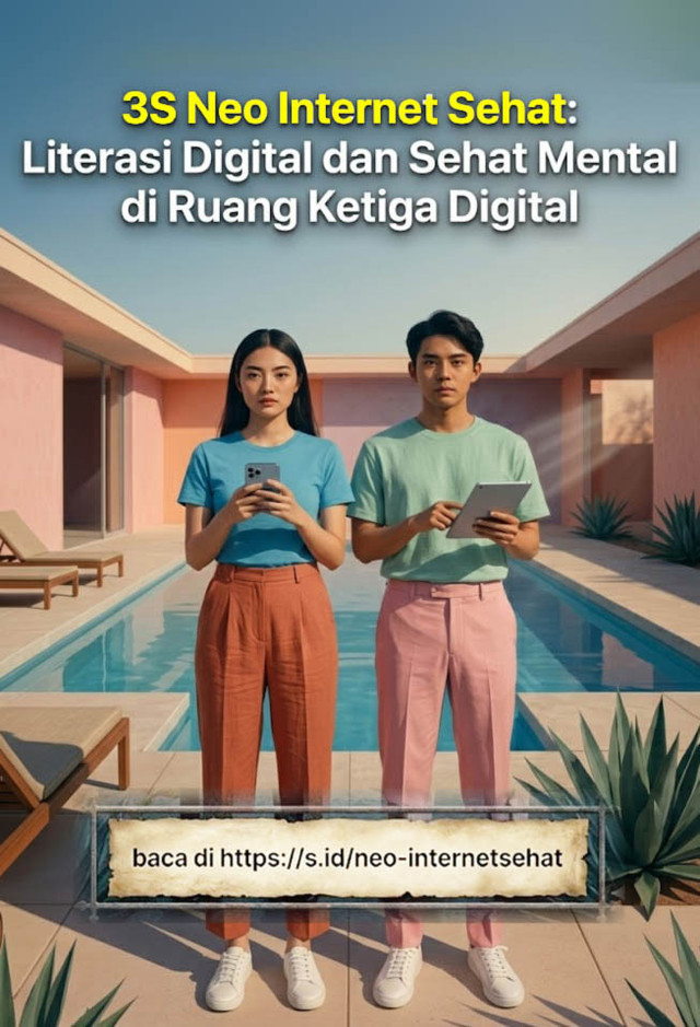 3S Neo Internet Sehat: Literasi Digital dan Sehat Mental di Ruang Ketiga Digital / @donnybu