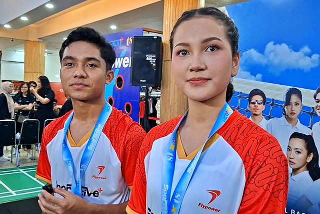 Betrand Peto dan Rara Sudirman di Sportstive+, Rasuna Said, Jakarta Selatan, Sabtu (11/4/2026). Foto: Giovanni/kumparan