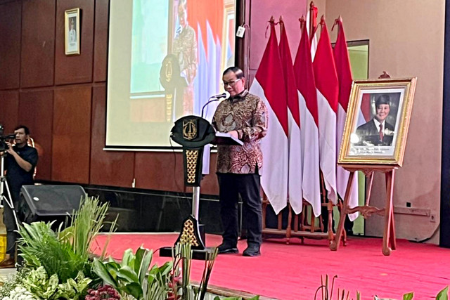 Gubernur DKI Jakarta Pramono Anung saat acara Halal Bihalal Paguyuban Jawa Tengah di Kantor Wali Kota Jakarta Timur, Minggu (12/4/2026). Foto: Nasywa Athifah/kumparan