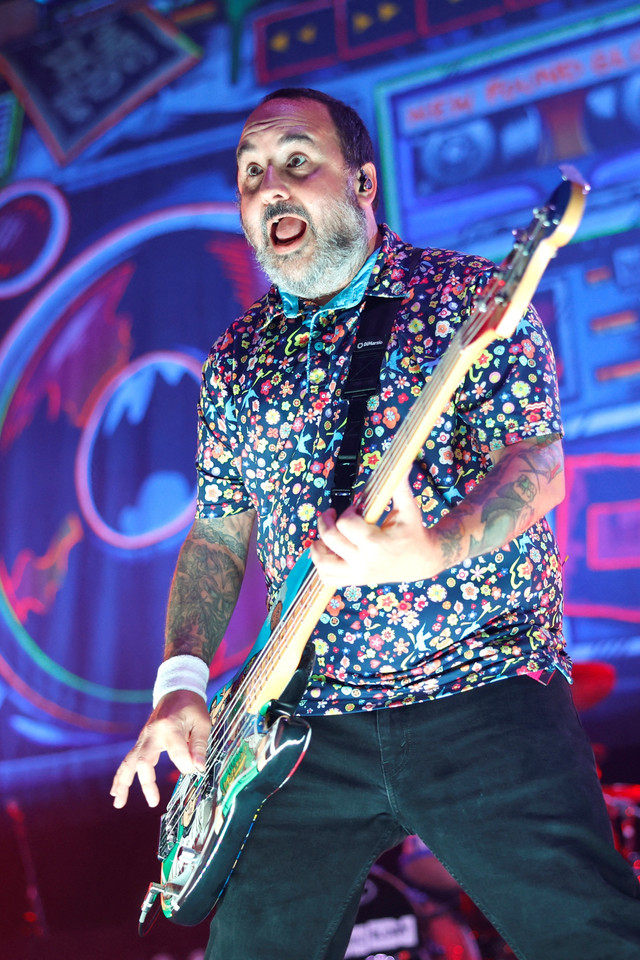 New Found Glory tampil di Nashville Municipal Auditorium, Nashville, Tennessee, pada 25 Agustus 2023. Foto: Jason Kempin/Getty Images/AFP