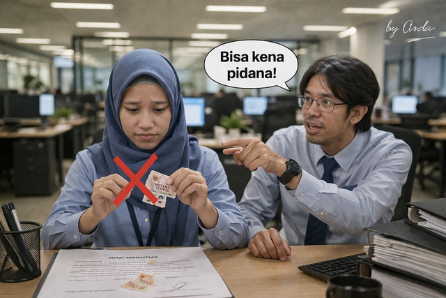 Daur Ulang Meterai Bisa Berujung Pidana. Ilustrasi: Anda