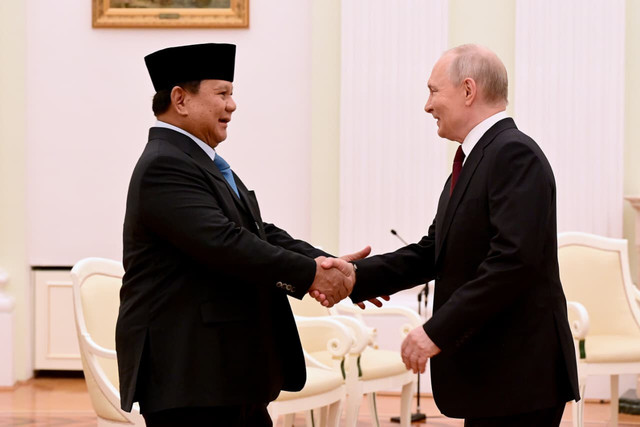 Presiden Prabowo Subianto bertemu Presiden Rusia Vladimir Putin di Kremlin, Moskow, Rusia, Senin (13/4/2026).
 Foto: Muchlis Jr/Biro Pers Sekretariat Presiden