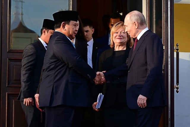 Presiden Prabowo Subianto bertemu Presiden Rusia Vladimir Putin di Kremlin, Moskow, Rusia, Senin (13/4/2026). Foto: Instagram/ @sekretariat.kabinet