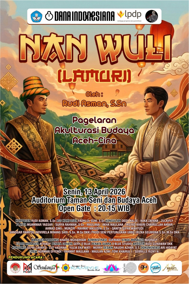 Poster sekaligus cover buletin produksi "Nan Wuli" design by Raudi Azhar.