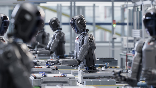 Ilustrasi Robot Humanoid. Foto: IM Imagery/Shutterstock