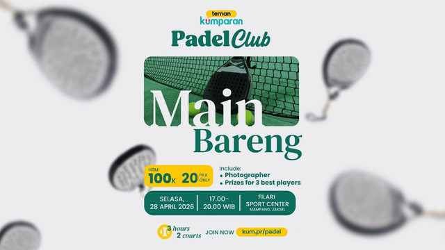 Main Bareng teman kumparan Padel Club. Foto: kumparan