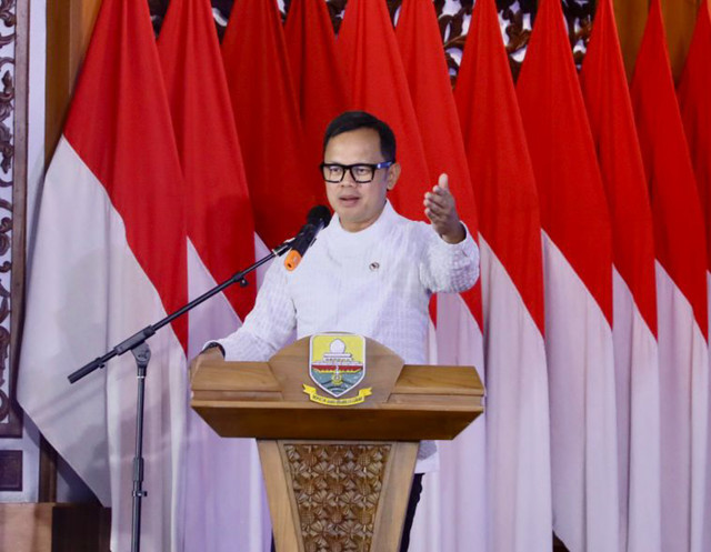 Wamendagri Bima Arya saat menghadiri Musrenbang RKPD Provinsi Jambi di Jambi, Rabu (15/4/2026). Foto: Dok. Kemendagri