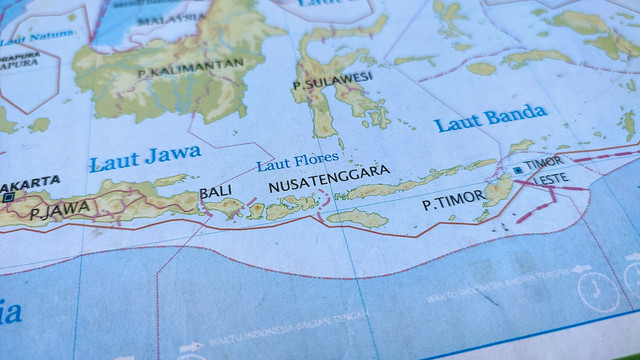 Ilustrasi Peta Wilayah Indonesia Timur. Foto: KARITING PICAH/Shutterstock