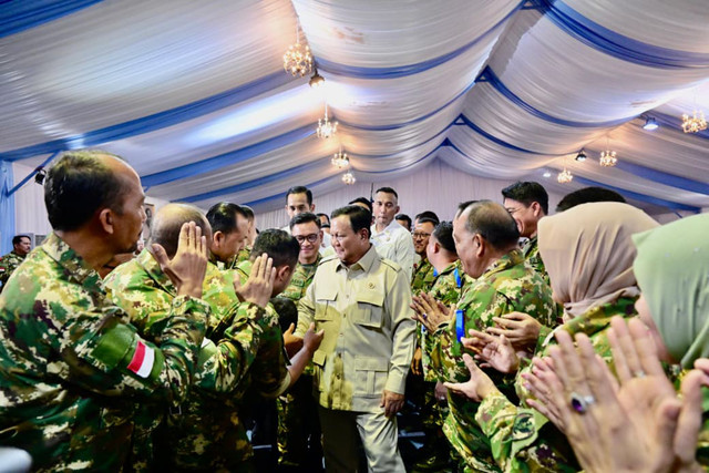 Presiden Prabowo Subianto saat menghadiri Retret Ketua DPRD se-Indonesia di Lembah Tidar, Magelang, Sabtu (18/4/2026). Foto: Rusman/Biro Pers Sekretariat Presiden