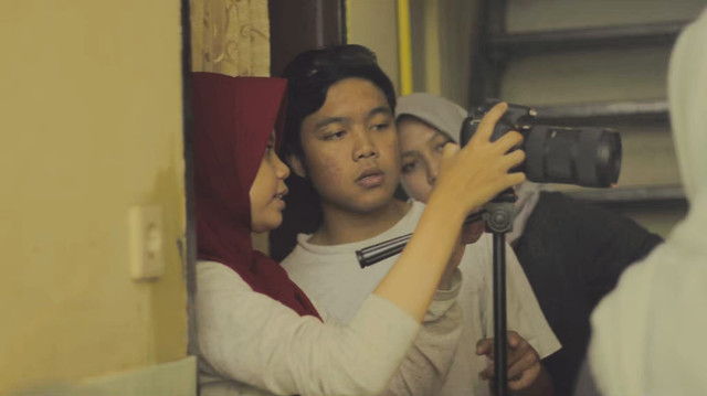 Arsip kegiatan produksi film Cinematography Club. Foto.Mochamad Arbani