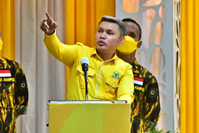 Ketua DPD Golkar Maluku Tenggara, Agrapinus Rumatora atau Nus Kei. Foto: Siprianus Yanyaan/ANTARA
