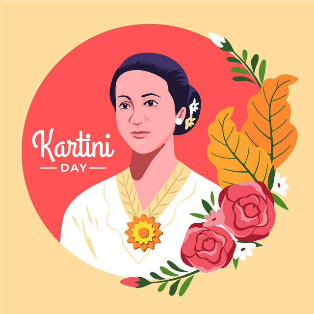 Ilustrasi gambar diri Raden Ajeng Kartini untuk peringatan Hari Kartini (Sumber: Freepik)