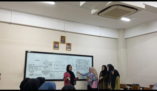 Ilustrasi presentasi di depan kelas. Foto: Dokumentasi pribadi