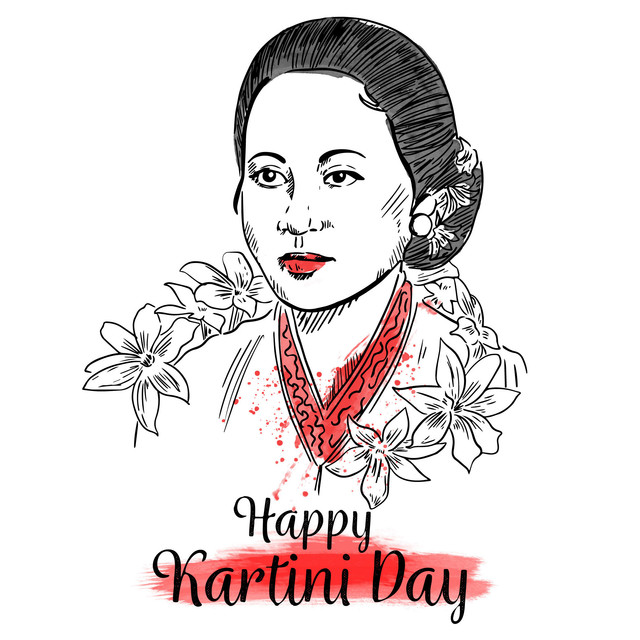 Ilustrasi Hari Kartini. Sumber Freepik