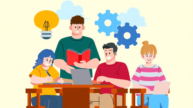 “Kelas Ramai, Otak Sepi: Saat Pembelajaran Hanya Jadi Rutinitas Tanpa Makna” Sumber : https://www.freepik.com/premium-vector/group-study-collaboration-illustration_420182478.htm#fromView=search&page=1&position=30&uuid=bc555067-6122-48f1-949d-da8088996adf&query=%E2%80%9Ckelas+ramai%2C+otak+sepi%3A+saat+pembelajaran+hanya+jadi+rutinitas+tanpa+makna%E2%80%9D