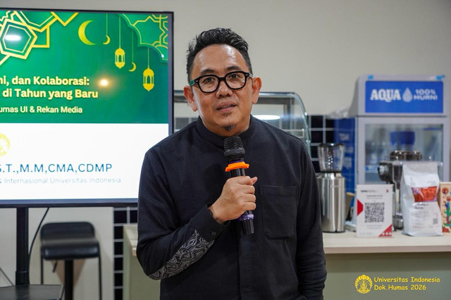 Direktur Hubungan Masyarakat, Media, Pemerintah, dan Internasional UI, Dr. Erwin Agustian Panigoro. Foto: Humas Universitas Indonesia.