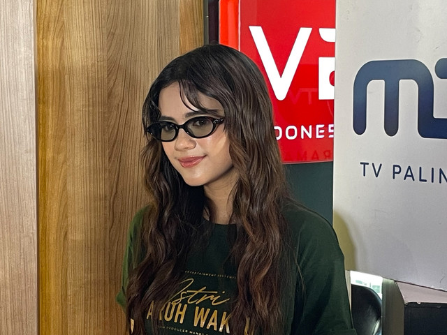 Audi Marissa di konferensi pers "Istri Paruh Waktu" di kawasan Setiabudi, Jakarta Selatan.  Foto: Salsha Okta Fairuz/kumparan