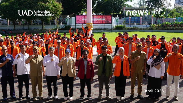 Mahasiswa Universitas Ahmad Dahlan (UAD) tergabung dalam tim KKN untuk penguatan kampung tematik di Kota Yogyakarta (Foto. KKN UAD)