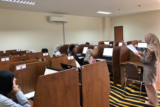 Pelaksanaan UTBK di Universitas Negeri Malang (UM). Foto: Dok. Humas UM