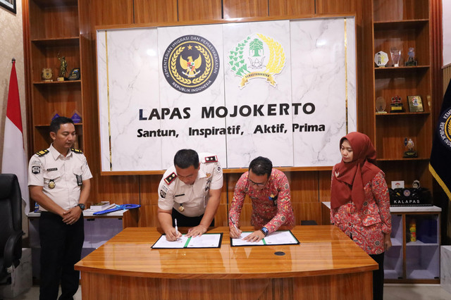 Penandatanganan Pks, Lapas Mojokerto Percepat Hadirnya Bapas Mojokerto (Foto:HumasLapasMoker)