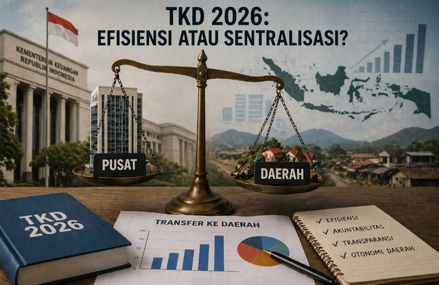 Ilustrasi Transfer ke Daerah (TKD). Foto: Generated by AI