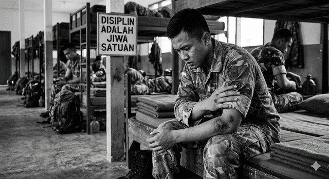 ilustrasi berasal dari Gemini Ai.Deskripsi:Opini ini membahas dugaan kekerasan dalam pembinaan aparat muda serta kritik terhadap budaya senioritas di institusi kepolisian, dengan sorotan pada pentingnya integritas, kemanusiaan, dan reformasi sistem.