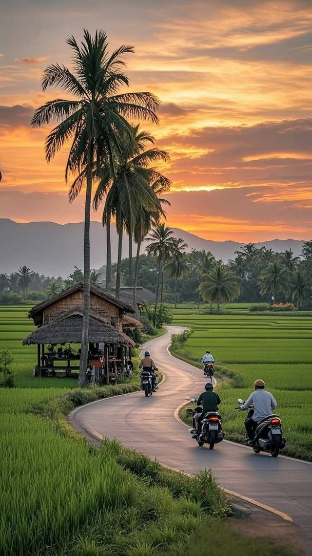 Pemandangan di Desa. Gambar: Shutterstock