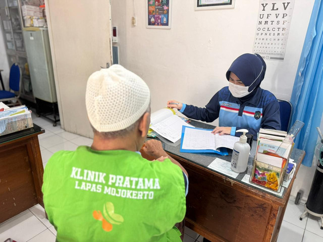 Respon Cepat, Klinik Lapas Mojokerto Maksimalkan Layanan Kesehatan Warga Binaan (Foto:HumasLapasMoker)
