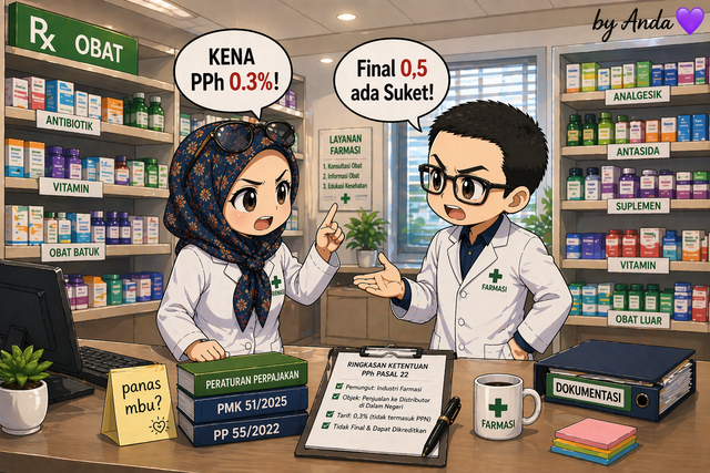 PPh badan usaha yang bergerak di bidang industri farmasi. (Gambar: Anda)