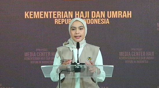Jubir Kemenhaj, Maria Assegaf. Foto: Dok. YouTube/ Kemenhaj
