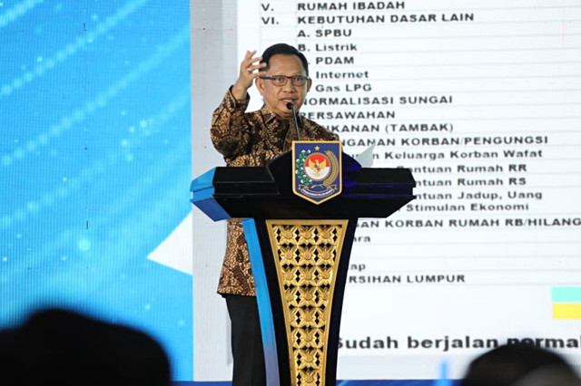 Kementerian Dalam Negeri (Kemendagri) menggelar Apresiasi Daerah Berprestasi Tahun 2026 di Ballroom Wyndham Opi Hotel, Palembang, Sumatera Selatan, Sabtu (25/4/2026). Foto: Dok. Kemendagri
