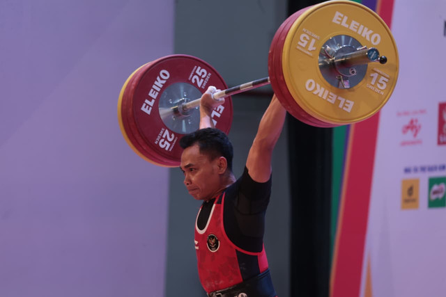 Atlet angkat besi Indonesia Eko Yuli Irawan. Foto: Kemenpora RI