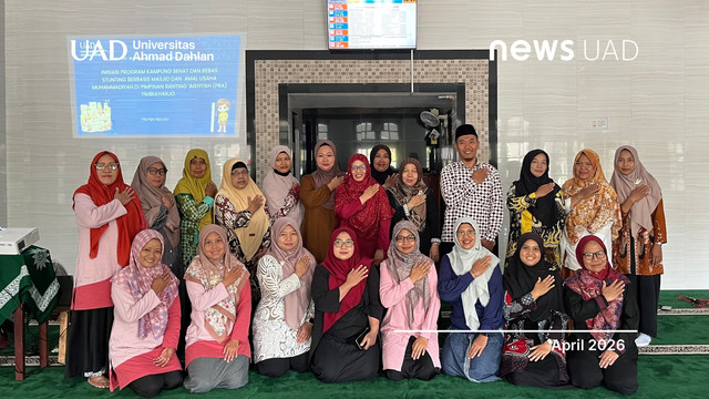Tim PKM Universitas Ahmad Dahlan (UAD) adakan program kampung bebas stunting bersama berbagai elemen dan PRA Timbulharjo (Foto. Tim PKM UAD)