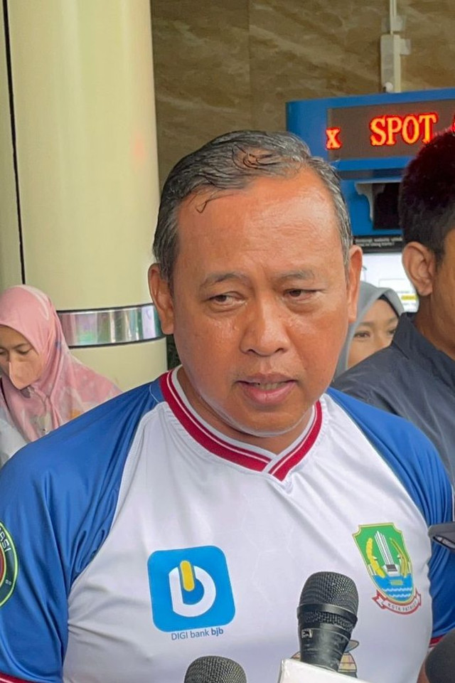 Walikota Bekasi Tri Adhianto Tjahyono saat ditemui di RSUD Bekasi, Selasa (28/4/2026). Foto: Rayyan Farhansyah/kumparan