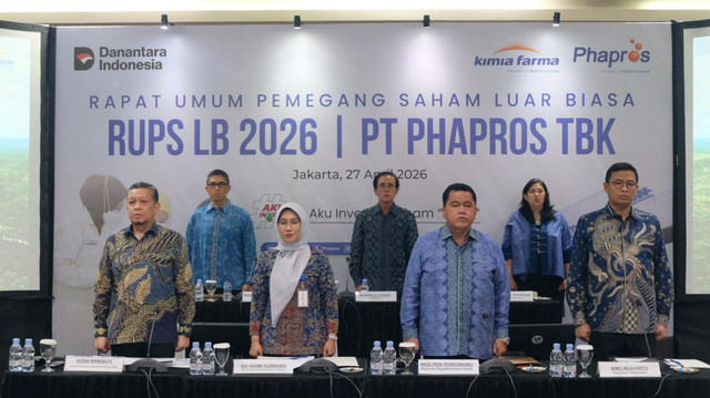 RUPSLB PT Phapros Tbk yang diselenggarakan pada Senin (27/4/2026). Foto: PT Phapros Tbk