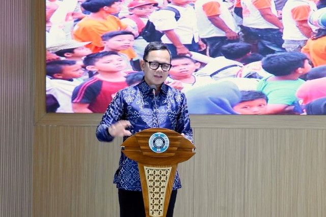 Wakil Menteri Dalam Negeri (Wamendagri) Bima Arya Sugiarto menghadiri kuliah umum di Fakultas Ilmu Sosial dan Ilmu Politik (FISIP) Universitas Sumatera Utara (USU), Kota Medan, Kamis (30/4/2026). Foto: Kemendagri RI