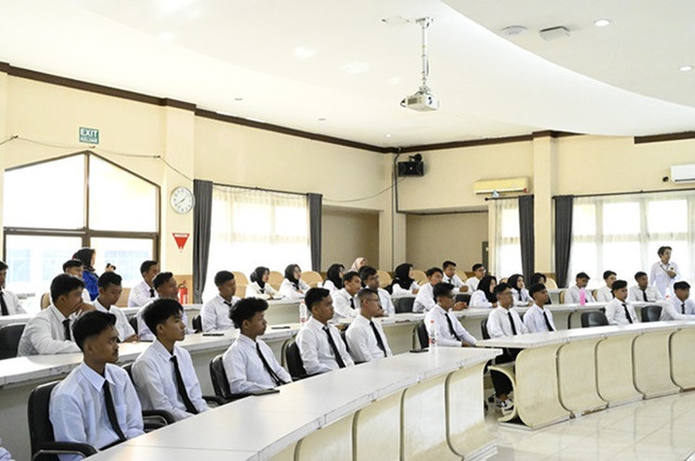 Suasana pelatihan di sebuah kelas di PPSDM Migas. (Dok. Humas PPSDM Migas)