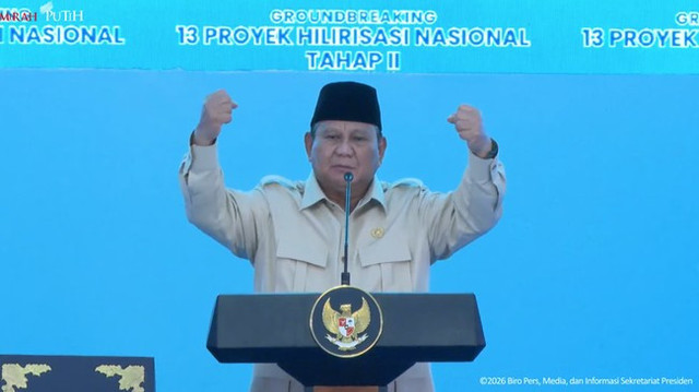 Presiden Prabowo Subianto kembali menyinggung narasi "Indonesia Gelap" dan "kabur aja dulu" yang sempat ramai beberapa waktu lalu. Foto: tangkapan layar Youtube Sekretariat Presiden