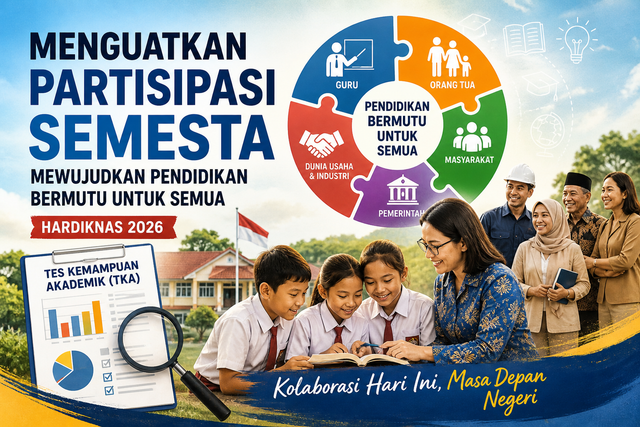 Ilustrasi Semangat Hardiknas 2026 (Dibuat dengan AI/ChatGPT)